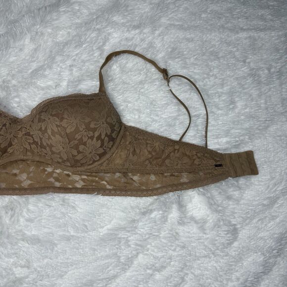Victoria's Secret Lace Bralette Push Up Extra Large Floral Bra Womens XL - Picture 4 of 9